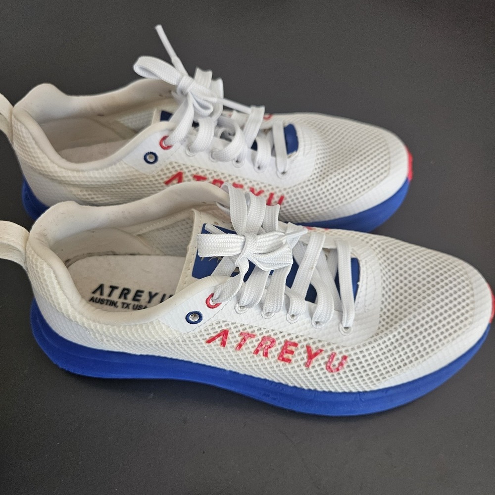 Atreyu Base Model‎ v2  W9 M7.5 White Blue Walking Running Shoes Sneakers